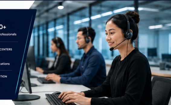 Operations specialists in a modern workplace